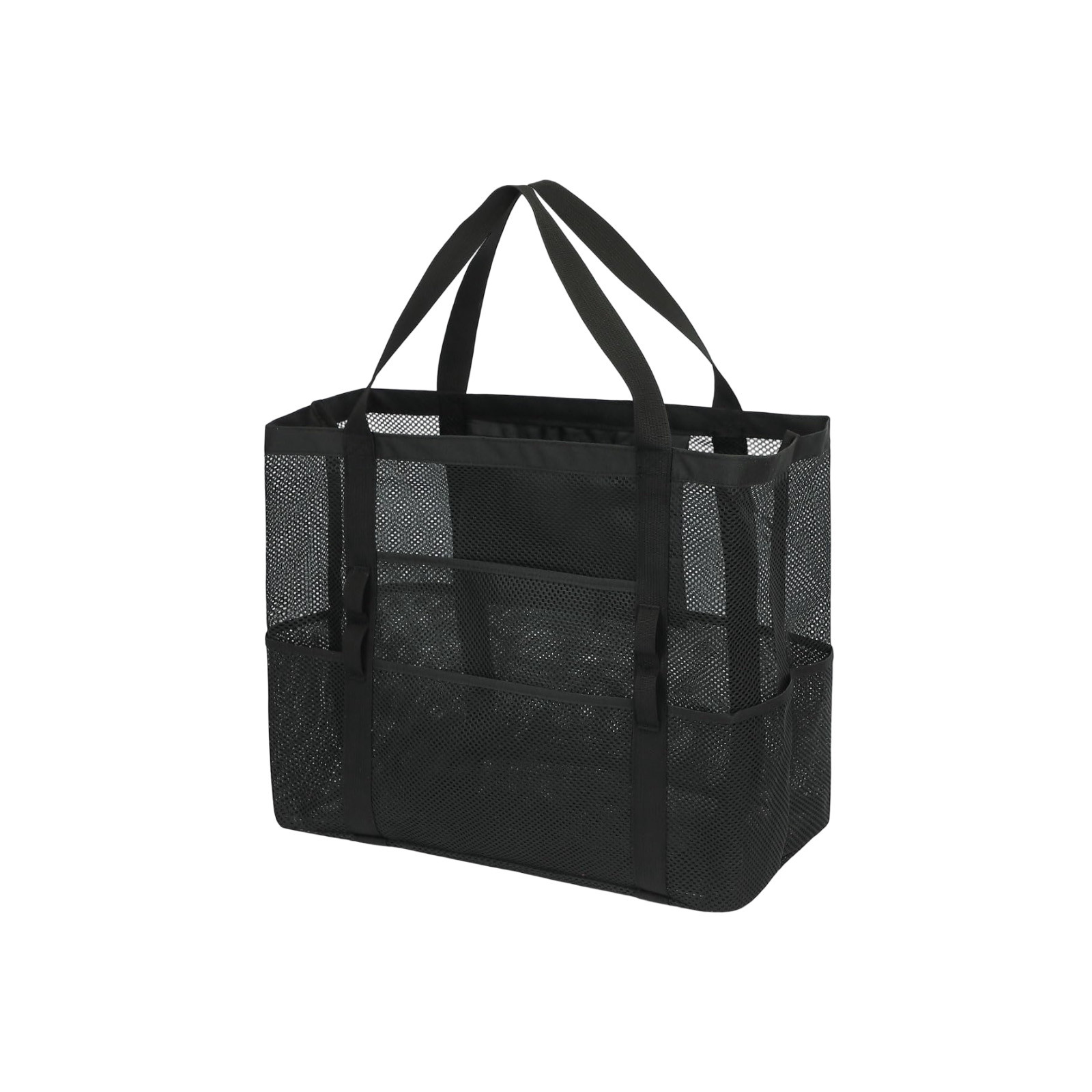 thumbnail image 2 of Bolsa de playa de malla, bolso tote de playa extragrande, bolsa para piscina con bolsillo con cremallera, apta para artículos de crucero/natación/, 2 of 2